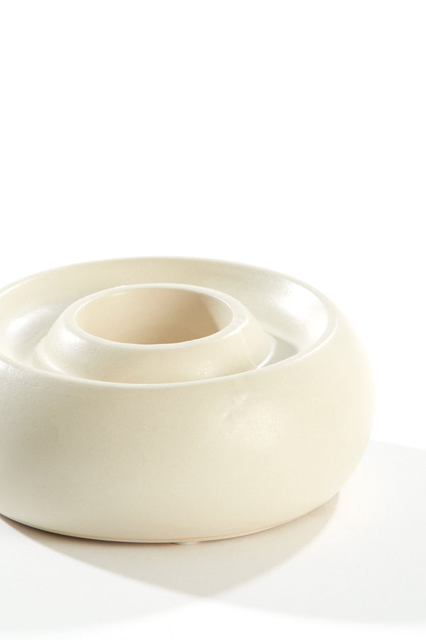 Light & Living Accessories Tealight holder 12,5x5 cm OTHONI ceramics matt cream House of Isabella UK