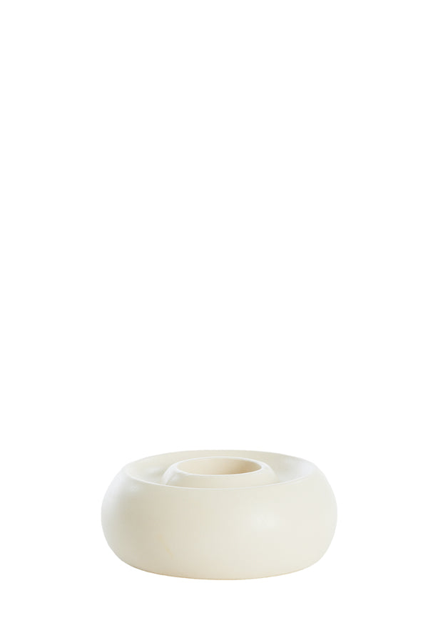 Light & Living Accessories Tealight holder 12,5x5 cm OTHONI ceramics matt cream House of Isabella UK