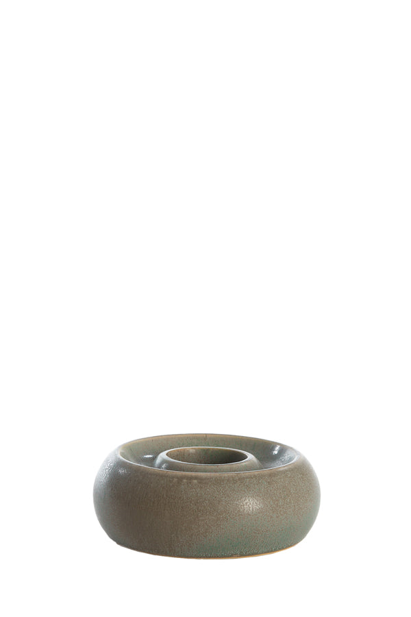 Light & Living Accessories Tealight holder 12,5x5 cm OTHONI ceramics matt grey House of Isabella UK