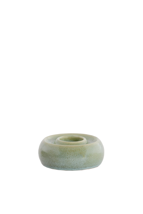 Light & Living Accessories Tealight holder 12,5x5 cm OTHONI ceramics mint green House of Isabella UK