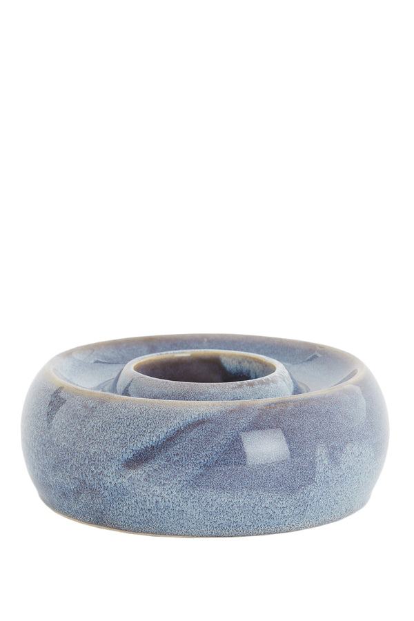 Light & Living Accessories Tealight holder 20,5x7,5 cm OTHONI ceramics blue-purple House of Isabella UK