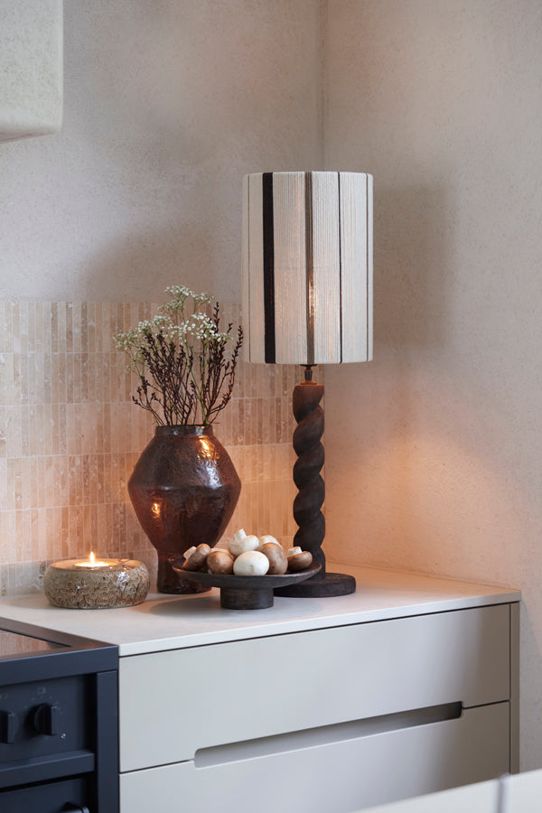 Light & Living Accessories Tealight holder 20,5x7,5 cm OTHONI ceramics brown House of Isabella UK