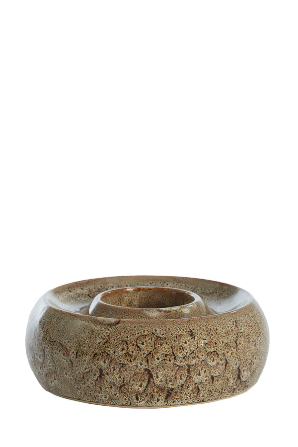 Light & Living Accessories Tealight holder 20,5x7,5 cm OTHONI ceramics brown House of Isabella UK