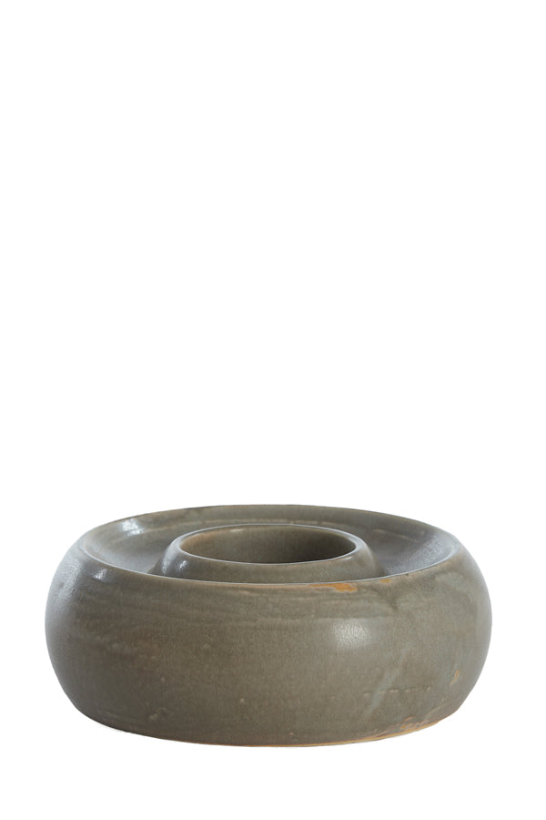 Light & Living Accessories Tealight holder 20,5x7,5 cm OTHONI ceramics matt grey House of Isabella UK