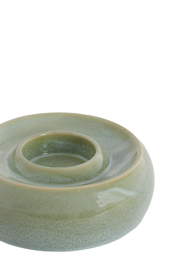 Light & Living Accessories Tealight holder 20,5x7,5 cm OTHONI ceramics mint green House of Isabella UK