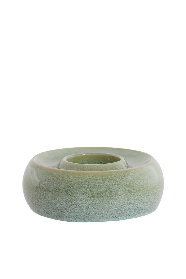 Light & Living Accessories Tealight holder 20,5x7,5 cm OTHONI ceramics mint green House of Isabella UK