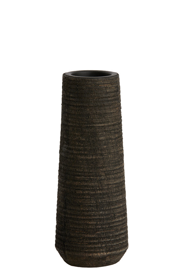 Light & Living Accessories Tealight holder 7,5x19 cm KHAMI wood antique brown House of Isabella UK