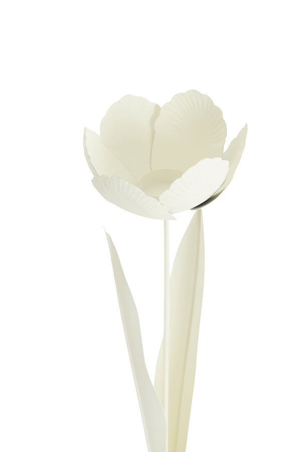 Light & Living Accessories Tealight on base 12x41 cm ALFORI cream House of Isabella UK