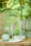 Light & Living Accessories Tealight on base 9,5x21 cm FLORA glas matt mint green+clear House of Isabella UK