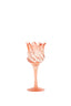 Light & Living Accessories Tealight on base 9,5x21 cm FLORA glass matt coral+coral House of Isabella UK