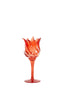 Light & Living Accessories Tealight on base 9,5x21 cm FLORA glass matt red+red House of Isabella UK