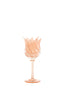 Light & Living Accessories Tealight on base 9,5x21 cm FLORA glass peach+matt peach House of Isabella UK