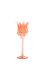 Light & Living Accessories Tealight on base 9,5x24 cm FLORA glass coral+matt coral House of Isabella UK