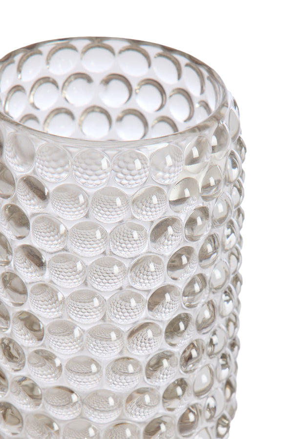 Light & Living Accessories Tealight on base 9x16 cm BUBLINI glass light grey House of Isabella UK