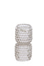 Light & Living Accessories Tealight on base 9x16 cm BUBLINI glass light grey House of Isabella UK