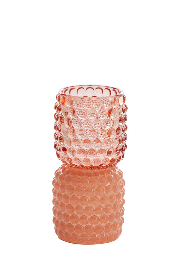 Light & Living Accessories Tealight on base 9x16 cm BUBLINI glass light pink House of Isabella UK