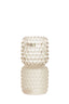 Light & Living Accessories Tealight on base 9x16 cm BUBLINI glass matt white+clear House of Isabella UK