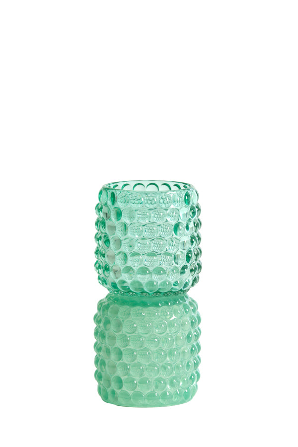 Light & Living Accessories Tealight on base 9x16 cm BUBLINI glass mint green House of Isabella UK