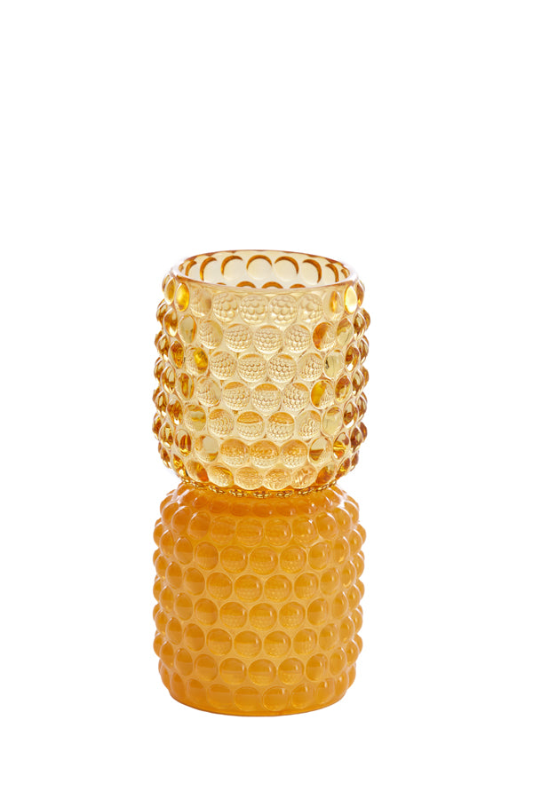 Light & Living Accessories Tealight on base 9x16 cm BUBLINI glass yellow House of Isabella UK