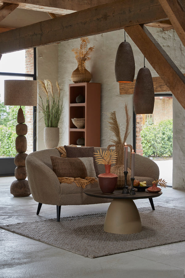 Light & Living Accessories Throw 170x130 cm BATERNO brown+white House of Isabella UK