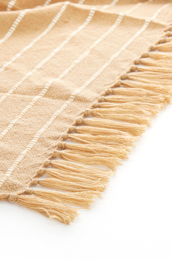 Light & Living Accessories Throw 170x130 cm BATERNO brown+white House of Isabella UK