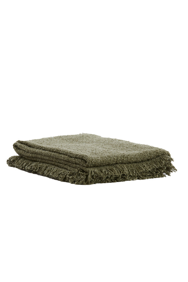 Light & Living Accessories Throw 170x130 cm MIRASO green House of Isabella UK