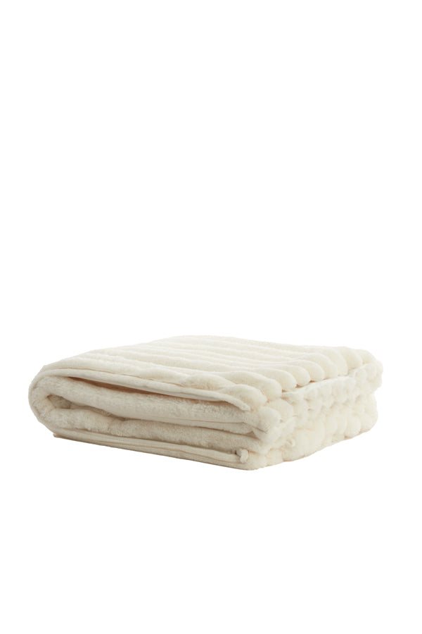 Light & Living Accessories Throw 170x130 cm VAJEN cream House of Isabella UK