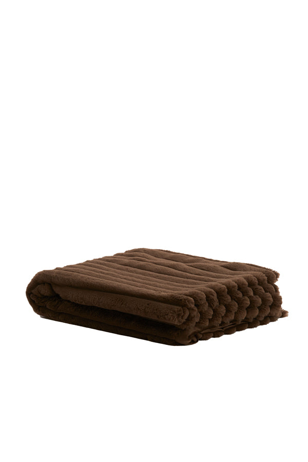 Light & Living Accessories Throw 170x130 cm VAJEN dark brown House of Isabella UK