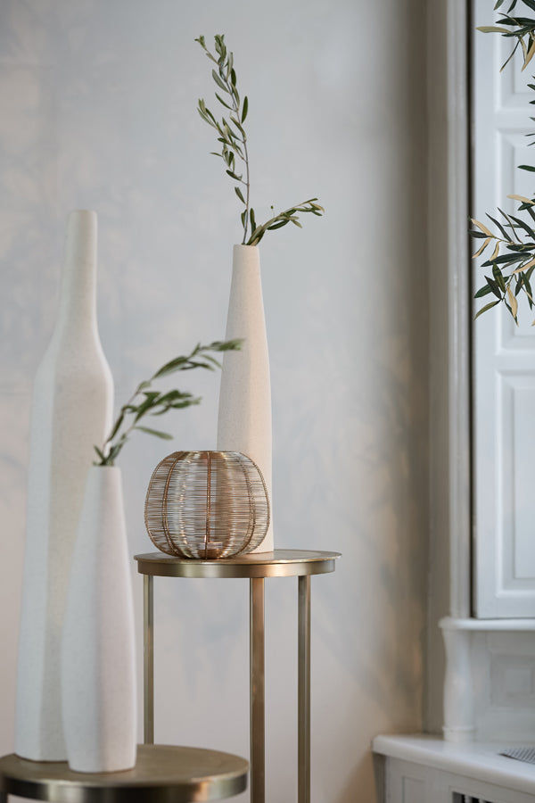 Light & Living Accessories Vase 11,5x10x40 cm MERZO ceramics ecru House of Isabella UK