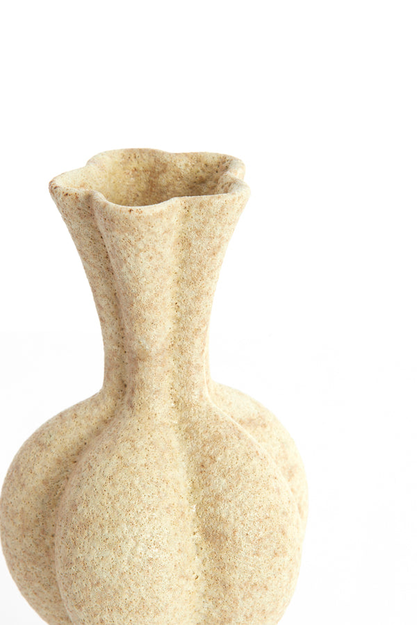Light & Living Accessories Vase 11,5x22 cm SAVI ceramics matt sand House of Isabella UK