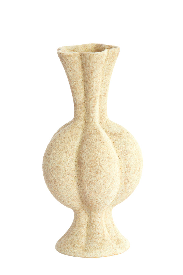 Light & Living Accessories Vase 11,5x22 cm SAVI ceramics matt sand House of Isabella UK