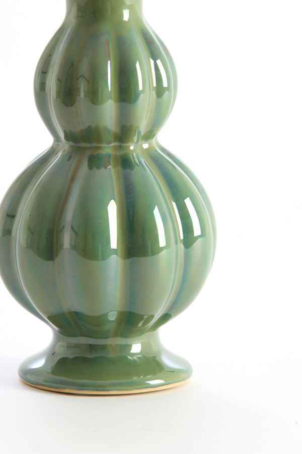 Light & Living Accessories Vase 11x22 cm NAIDA ceramics dark green House of Isabella UK