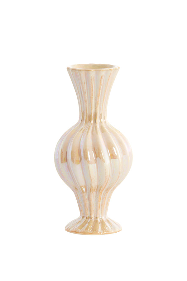Light & Living Accessories Vase 11x22 cm SAVI ceramics sand House of Isabella UK