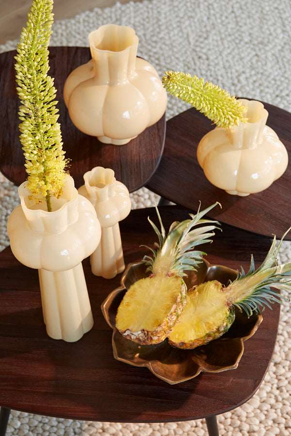 Light & Living Accessories Vase 11x25 cm KORTESU glass beige House of Isabella UK