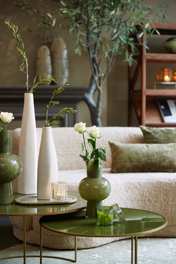Light & Living Accessories Vase 12x11,5x60 cm MERZO ceramics ecru House of Isabella UK