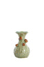 Light & Living Accessories Vase 12x20 cm BLISSA ceramics dark green+brown House of Isabella UK