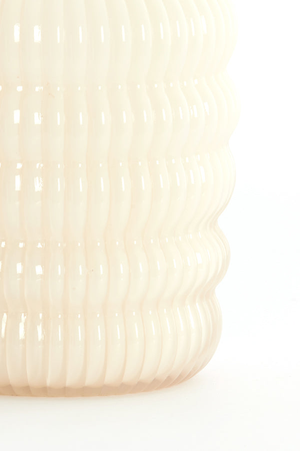 Light & Living Accessories Vase 13,5x20,5 cm LUNETTE glass cream House of Isabella UK