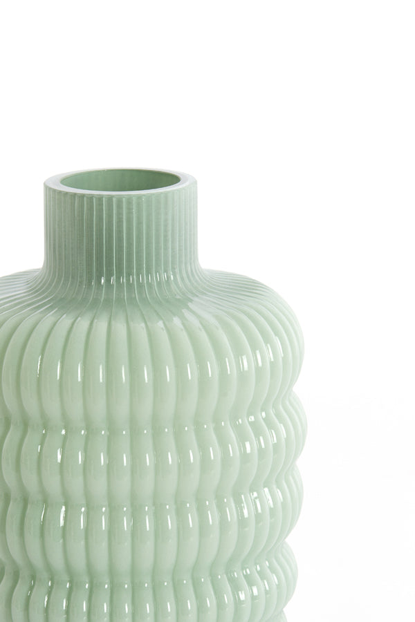 Light & Living Accessories Vase 13,5x20,5 cm LUNETTE glass mint House of Isabella UK