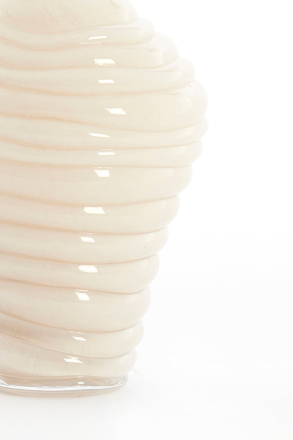 Light & Living Accessories Vase 13x18 cm FENLOR glass cream House of Isabella UK
