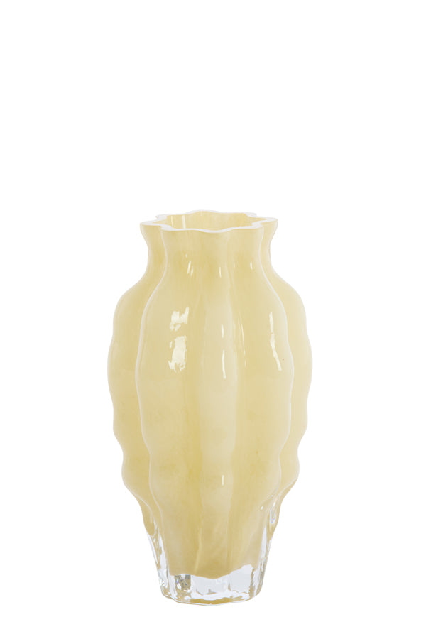 Light & Living Accessories Vase 13x24 cm MODANZA glass cream House of Isabella UK