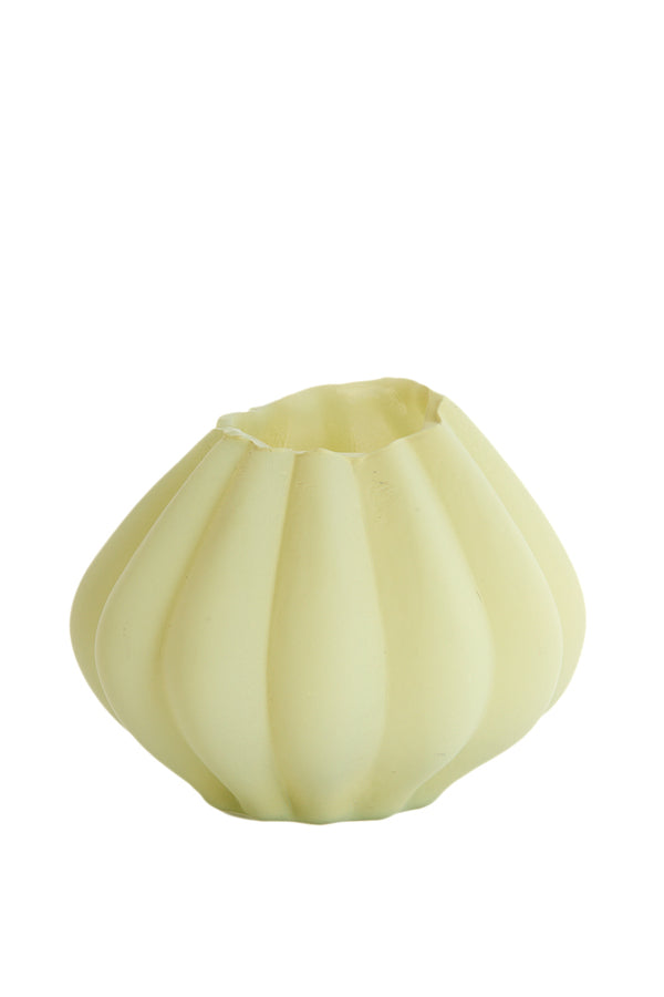 Light & Living Accessories Vase 14,5x11,5 cm VARENNA glass matt olive green House of Isabella UK