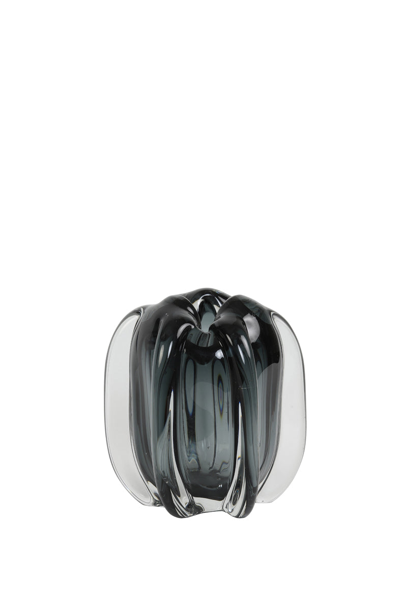 Light & Living Accessories Vase 14,5x16 cm MURELA glass grey House of Isabella UK
