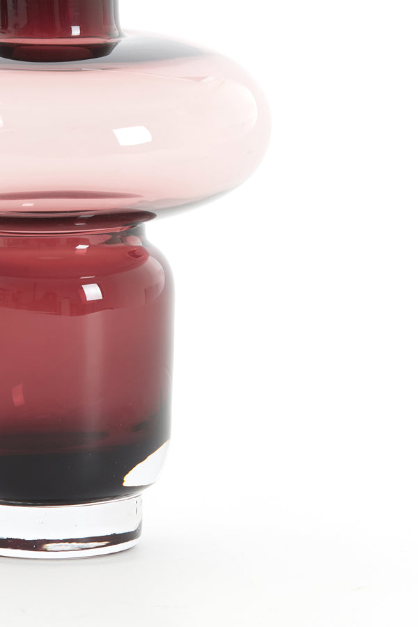 Light & Living Accessories Vase 14,5x19 cm RYNX glass purple House of Isabella UK
