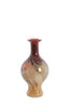Light & Living Accessories Vase 14,5x29,5 cm JORVEN glass red+taupe House of Isabella UK
