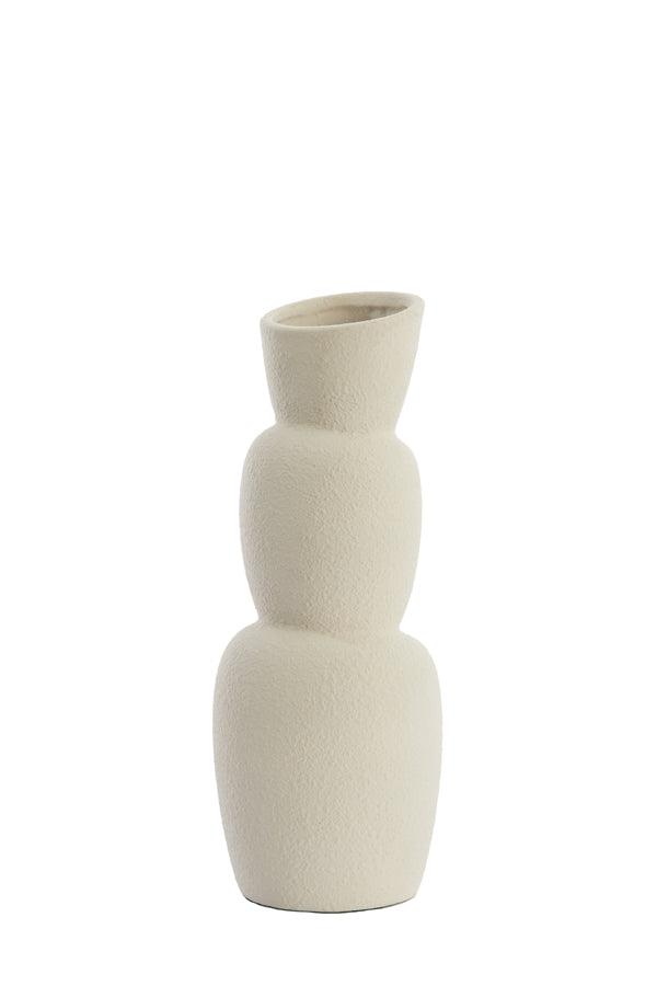 Light & Living Accessories Vase 14,5x37,5 cm ARAM ceramics cream House of Isabella UK