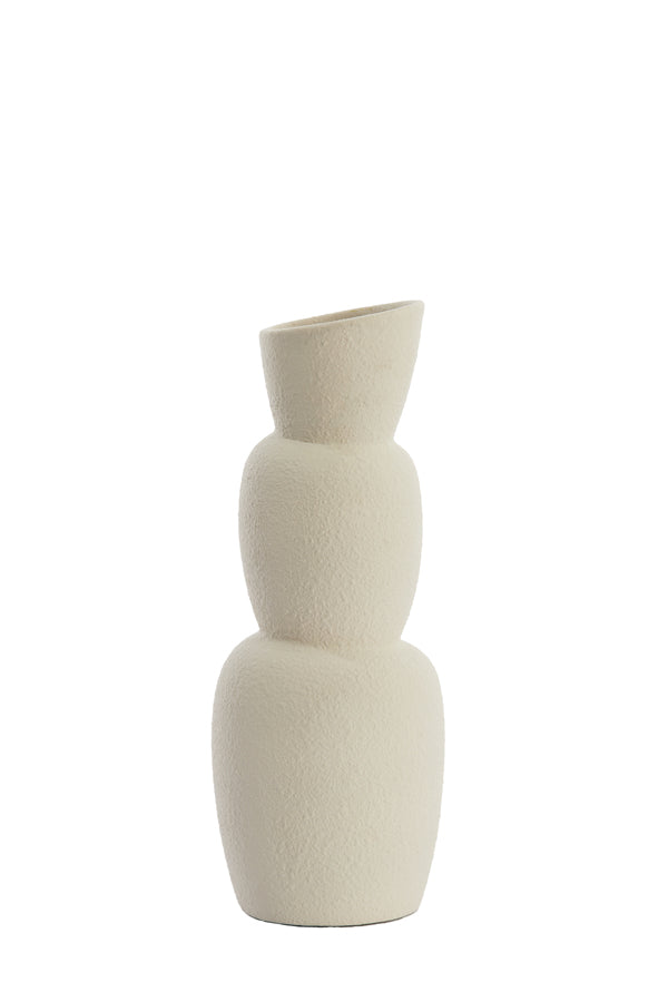 Light & Living Accessories Vase 14,5x37,5 cm ARAM ceramics cream House of Isabella UK