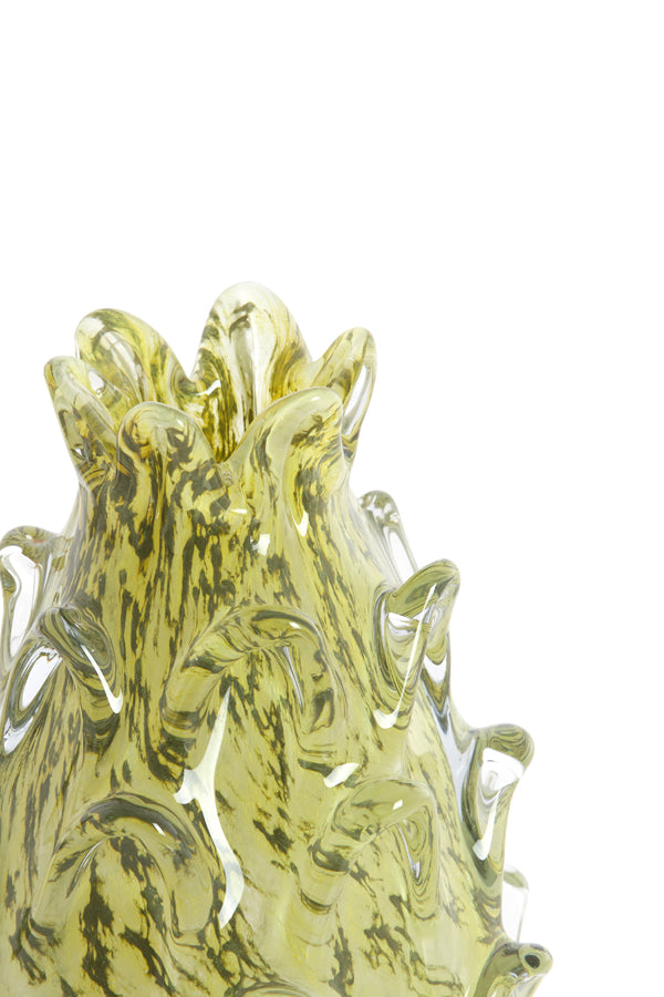 Light & Living Accessories Vase 14x21,5 cm DESMIRA glass green-grey House of Isabella UK