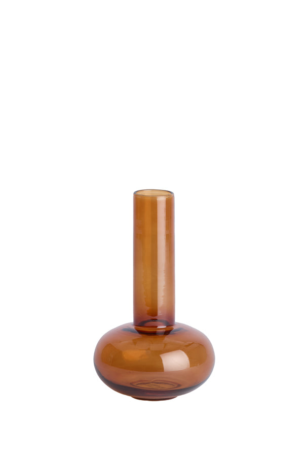 Light & Living Accessories Vase 14x25,5 cm CORENNE glass brown House of Isabella UK