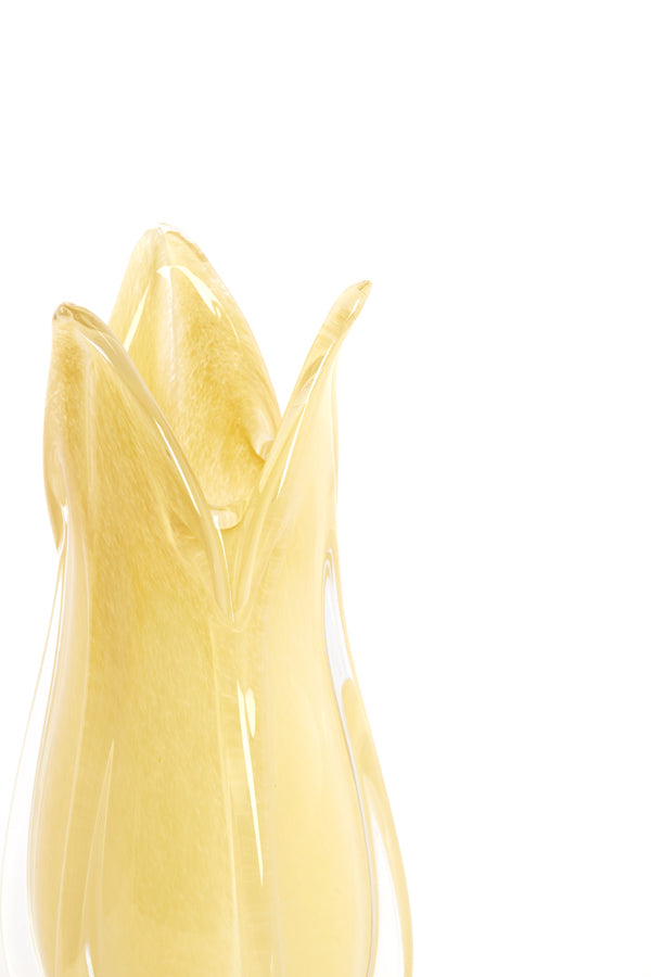 Light & Living Accessories Vase 14x28 cm EVINA glass beige House of Isabella UK