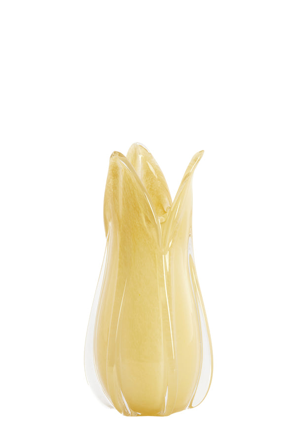 Light & Living Accessories Vase 14x28 cm EVINA glass beige House of Isabella UK